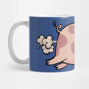 Pig in running Mug